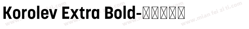 Korolev Extra Bold字体转换